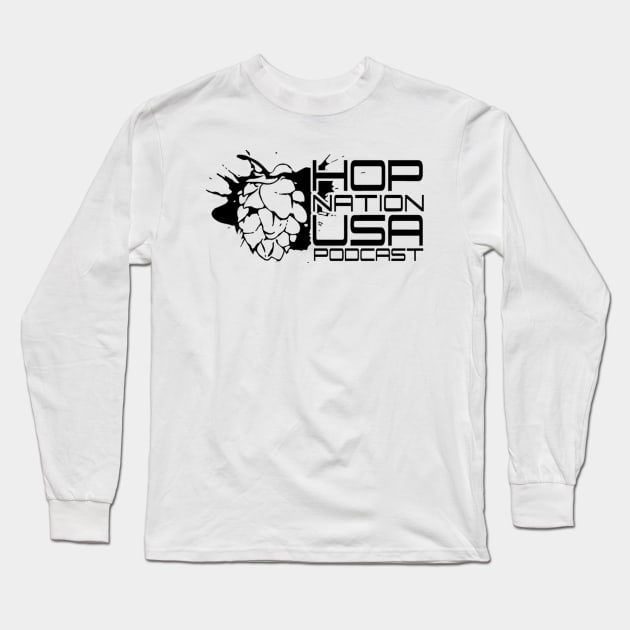 Hop Nation USA (BLACK Print) Long Sleeve T-Shirt by HopNationUSA